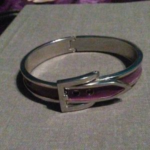 Purple Enamel Belt Bracelet